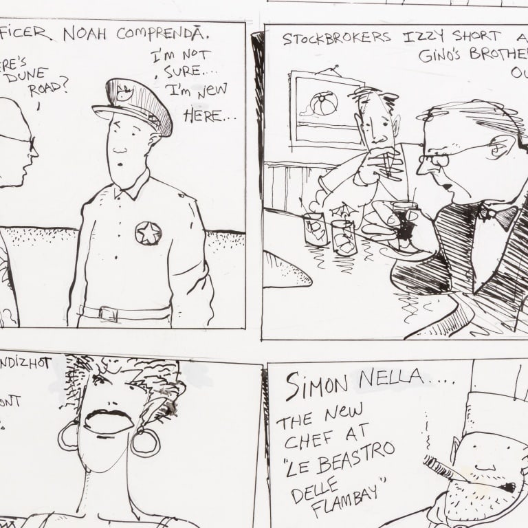 Michael Paraskevas Comic Strips Graphite, 4 - 8