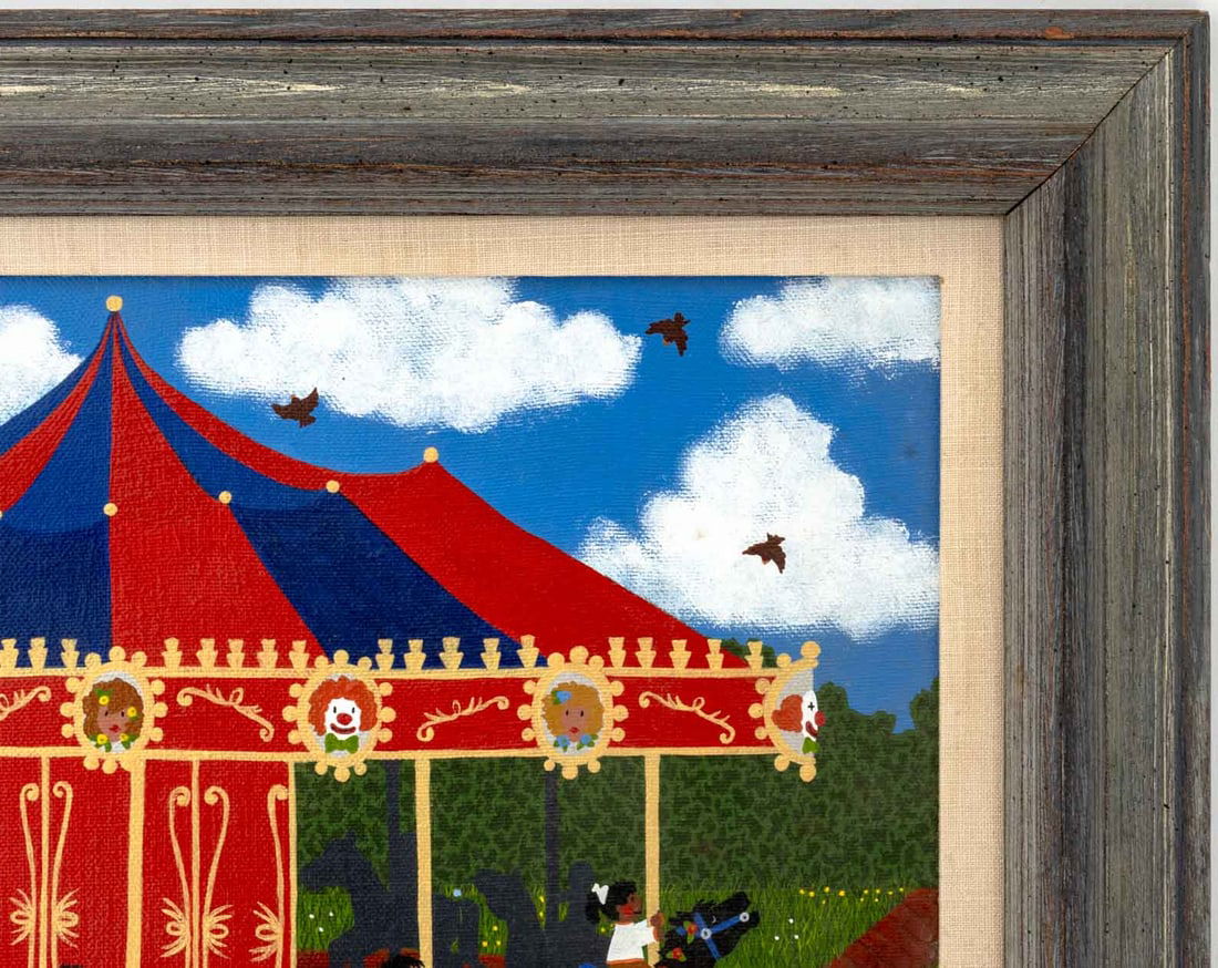Merry Kohn Carousel Acrylic on Canvas - 3