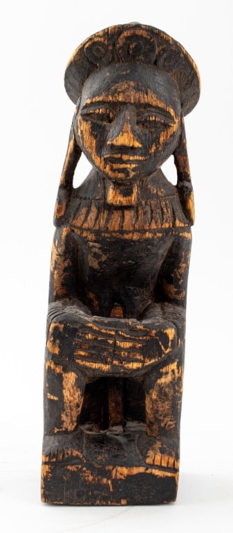 Philippines Bulul Carved Wood Male Figure, 19th C. (1 of 7)