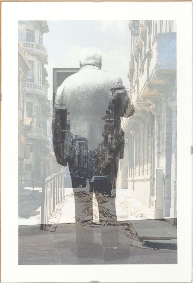 Diane Love "Havana Boulevard" Digital Photograph: Diane Love (American, b. 1939), "Havana Boulevard / Whitney Museum", Digital Photograph, 2014, from the Intersections series, unsigned. Overall: 19" H x 13" W. Provenance: From the Collection of