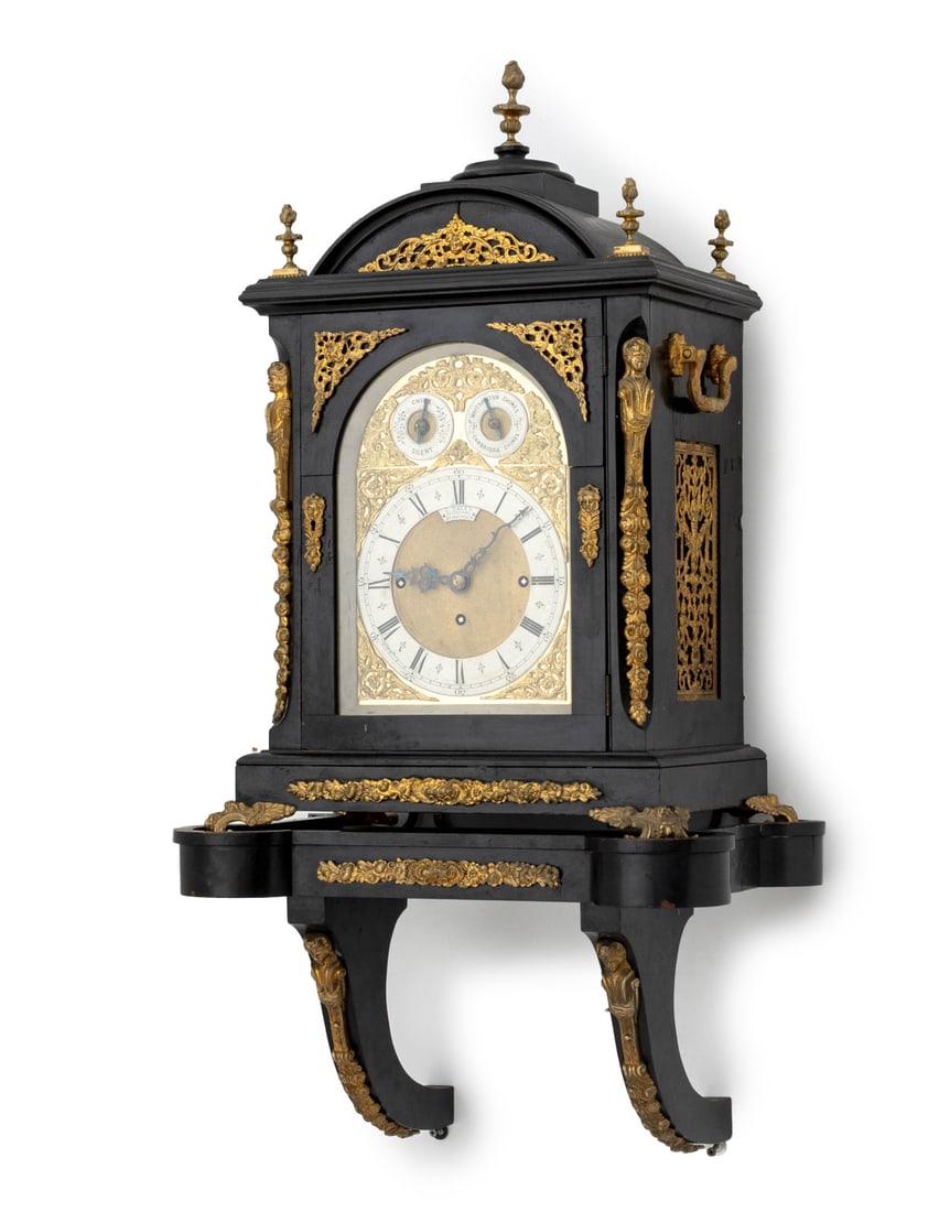 Victorian Ormolu Mounted Ebonized Bracket Clock (1 of 11)