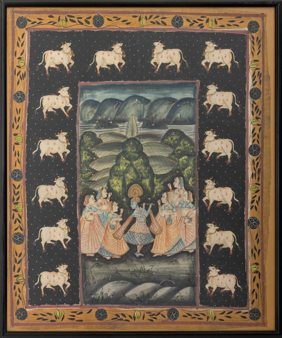 Indian Pichwai Painting, 19th C. (1 of 6)