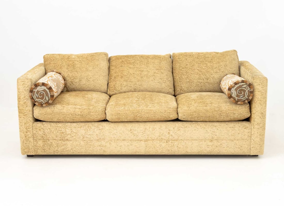 Avery Boardman Chenille Upholstered Sleeper Sofa - 2