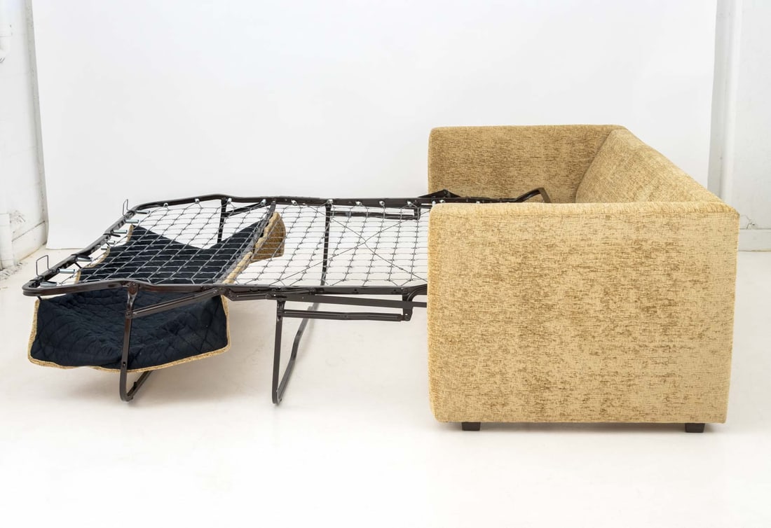 Avery Boardman Chenille Upholstered Sleeper Sofa - 9