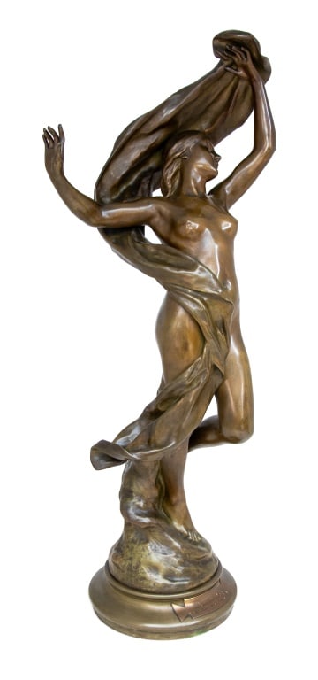 Henri Godet "La Reveil de L'Aurore" Bronze - 2