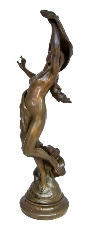 Henri Godet "La Reveil de L'Aurore" Bronze - 5