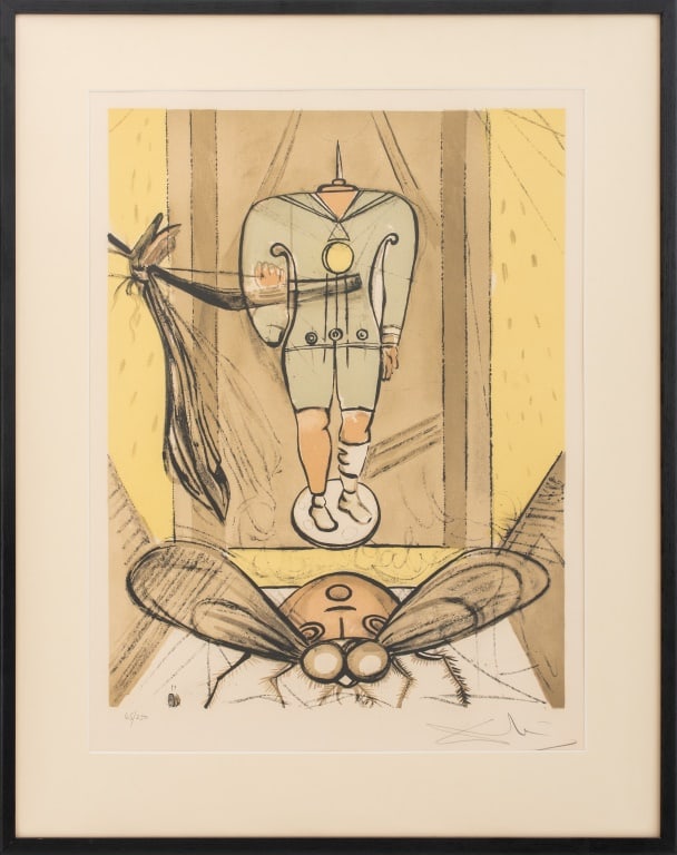 Salvador Dali Headless Man and Fly Lithograph (1 of 5)