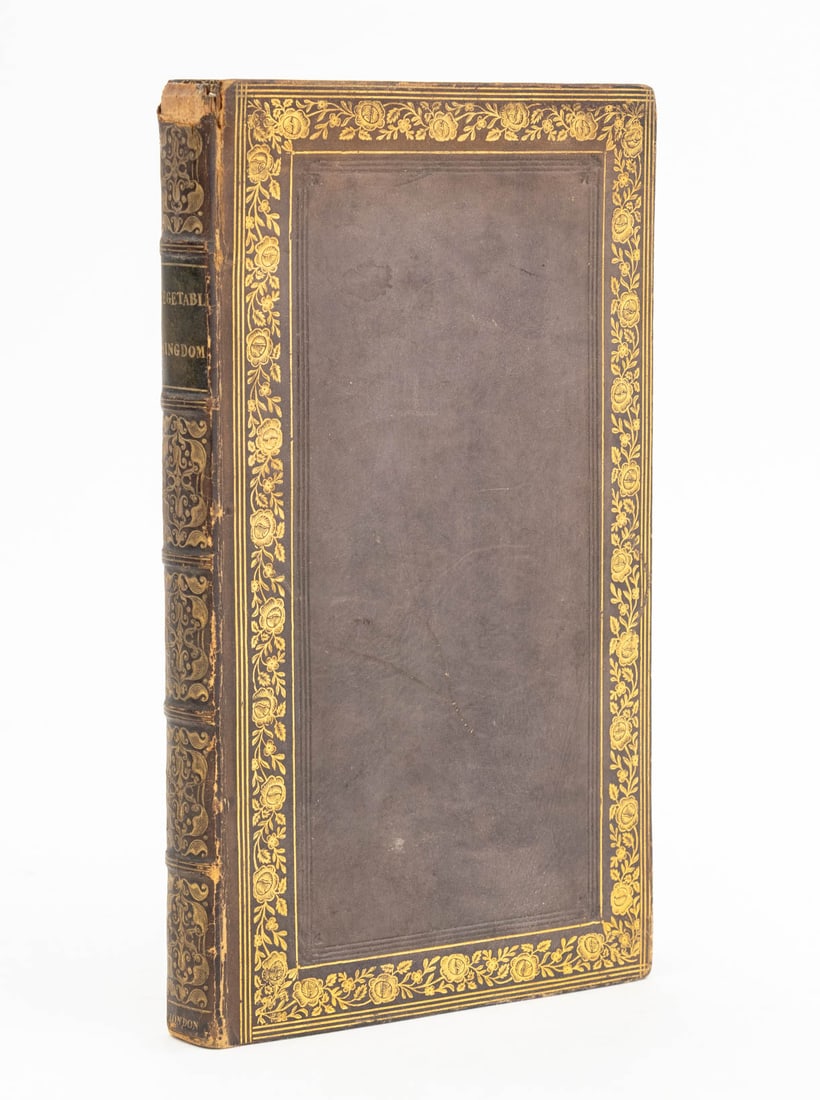 "The Wonders of the Vegetable Kingdom", 1824: Roberts, Mary, "The Wonders of the Vegetable Kingdom Displayed", London: G. & W.B. Whittaker, 1824. 7.25" L x 4.25" W x 0.5" D. Provenance: From a Greenwich, Connecticut Estate. Keywords: Books, Botan