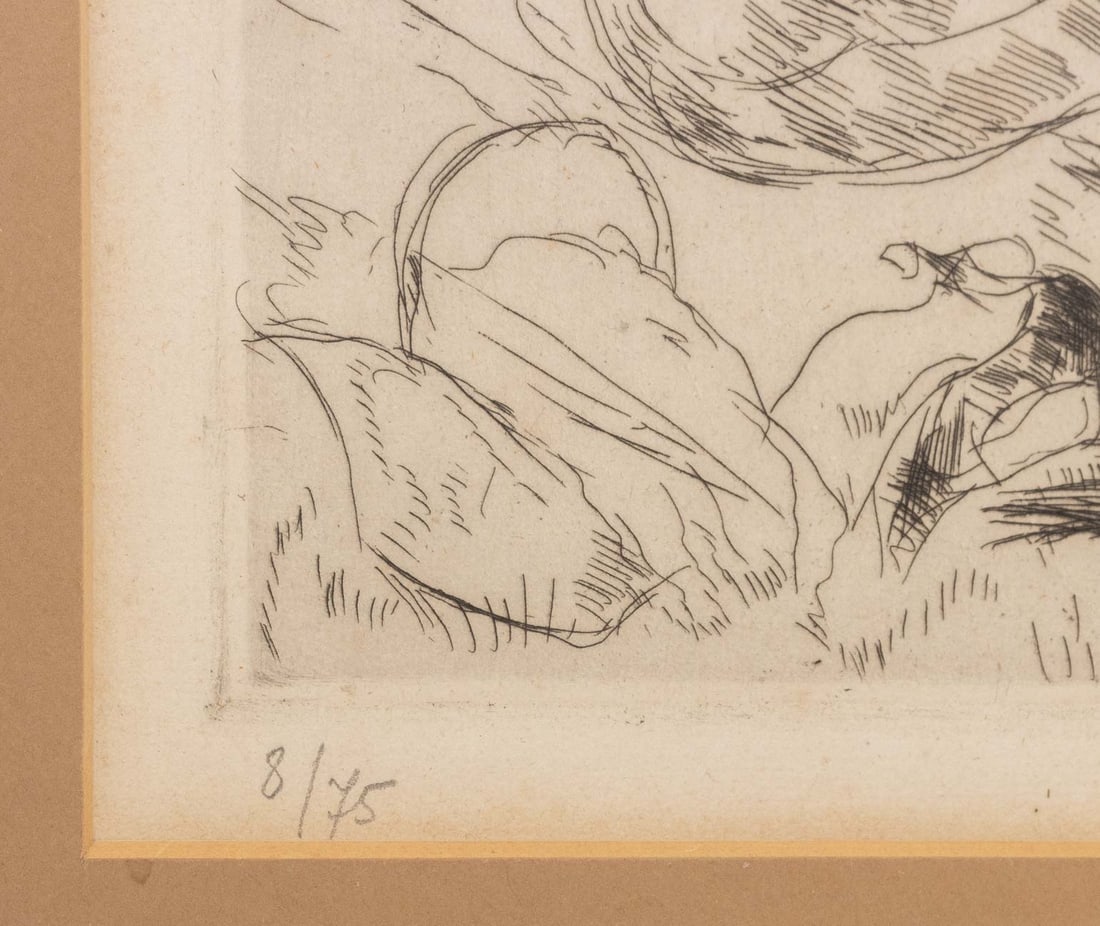 Andre Dunoyer de Segonzac "Le Modele" Etching - 4