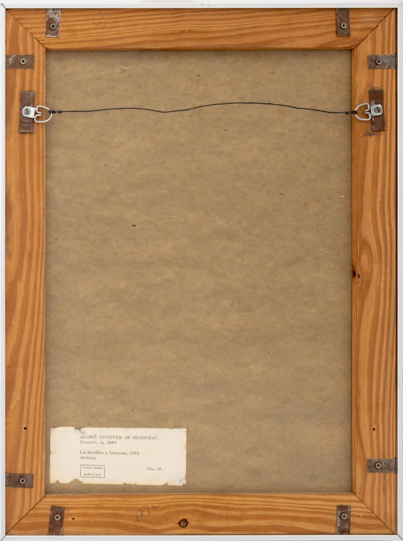 Andre Dunoyer de Segonzac "Le Modele" Etching - 5
