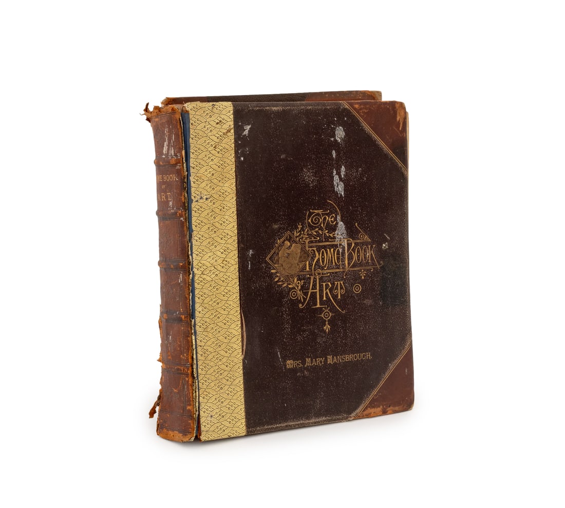 Mary Hansbrough "The Home Book of Art", 1882: Hansbrough, Mary, "The Home Book of Art Containing a Series of Plates After One Hundred Classical and Popular Pictures", Boston: James R. Osgood and Co., 1882. 14" L x 11.5" W x 2.5" D. Provenance: Fr