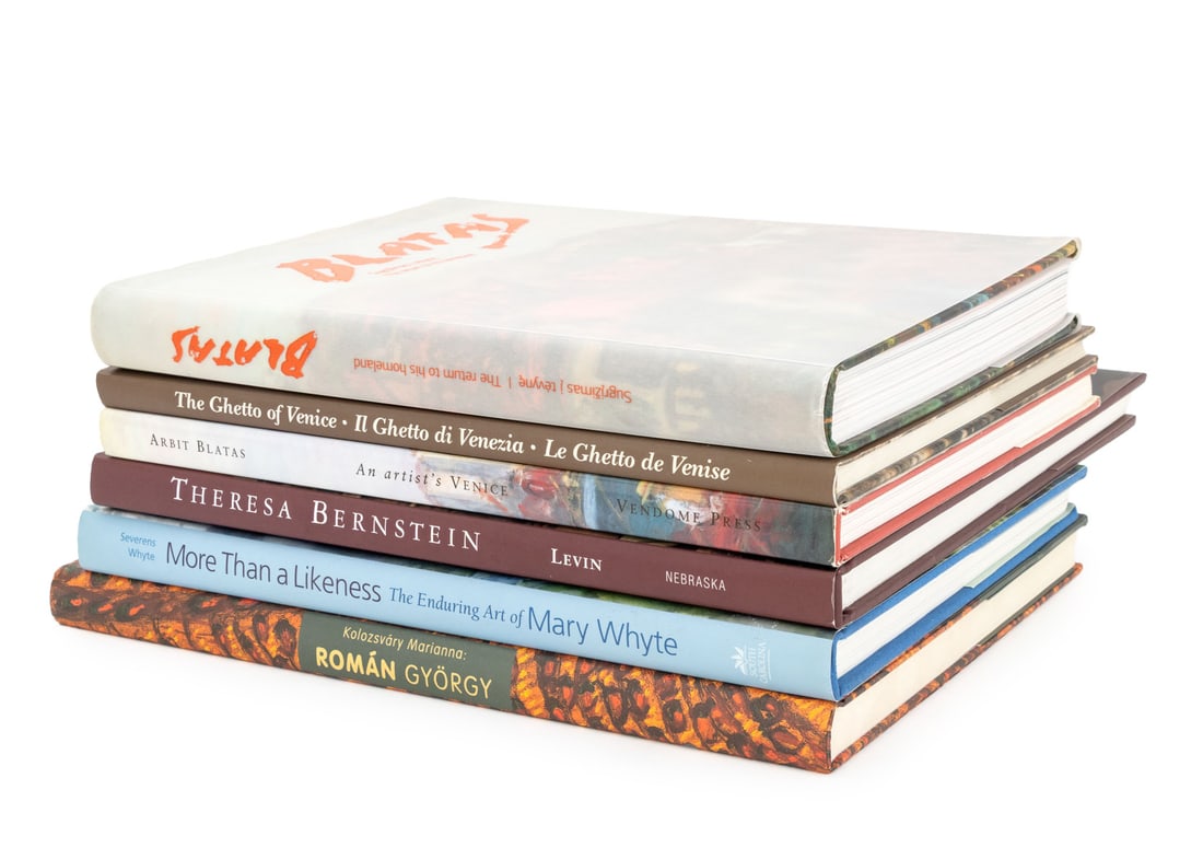 Signed, Etc. Books on Art and Artists, 6: Collection of Six Books on Art and Artists, comprising: "More Than a Likeness: the Enduring Art of Mary Whyte", signed and inscribed by the artist, "Roman Gyorgey", Marianna, Kolozsvary, "An Artist's