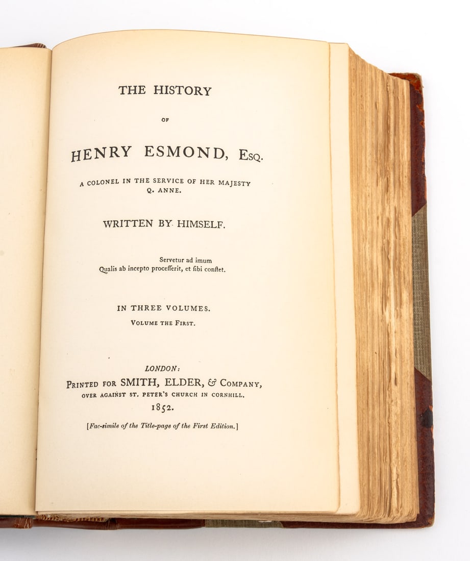 William Thackeray Books, 2 - 6