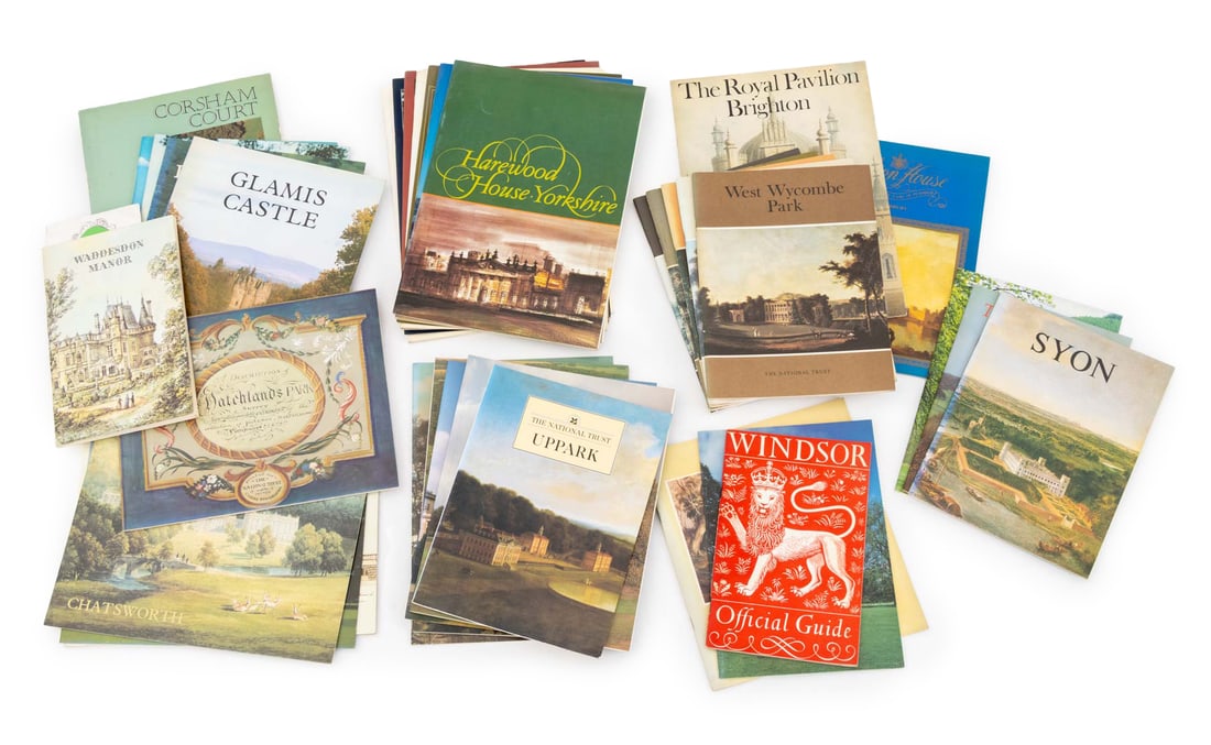 Guides to Historic Houses and Castles, Over 30: Collection of Approximately 35 Guides to Historic Houses and Castles, including: "Rievaulx Abbey", "Stratfield Saye House", "Elizabeth Bay House", "Highclere Castle", "The Royal Pavilion Brighton", "C