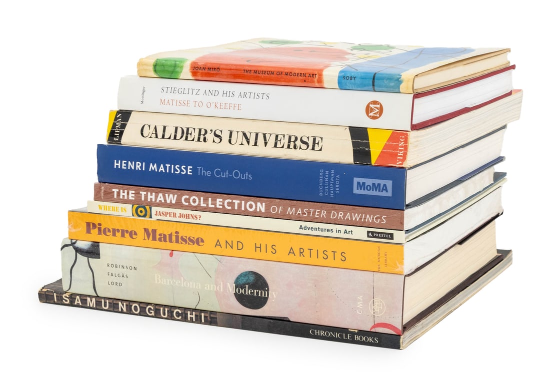 Books on Modern Art and Artists, 9: Collection of Nine Books on Modern Art and Artists, comprising: "Stieglitz and His Artists: Matisse to O'Keeffe", ed.: Messinger, Lisa Mintz, "Pierre Matisse and His Artists", "The Thaw Collection of