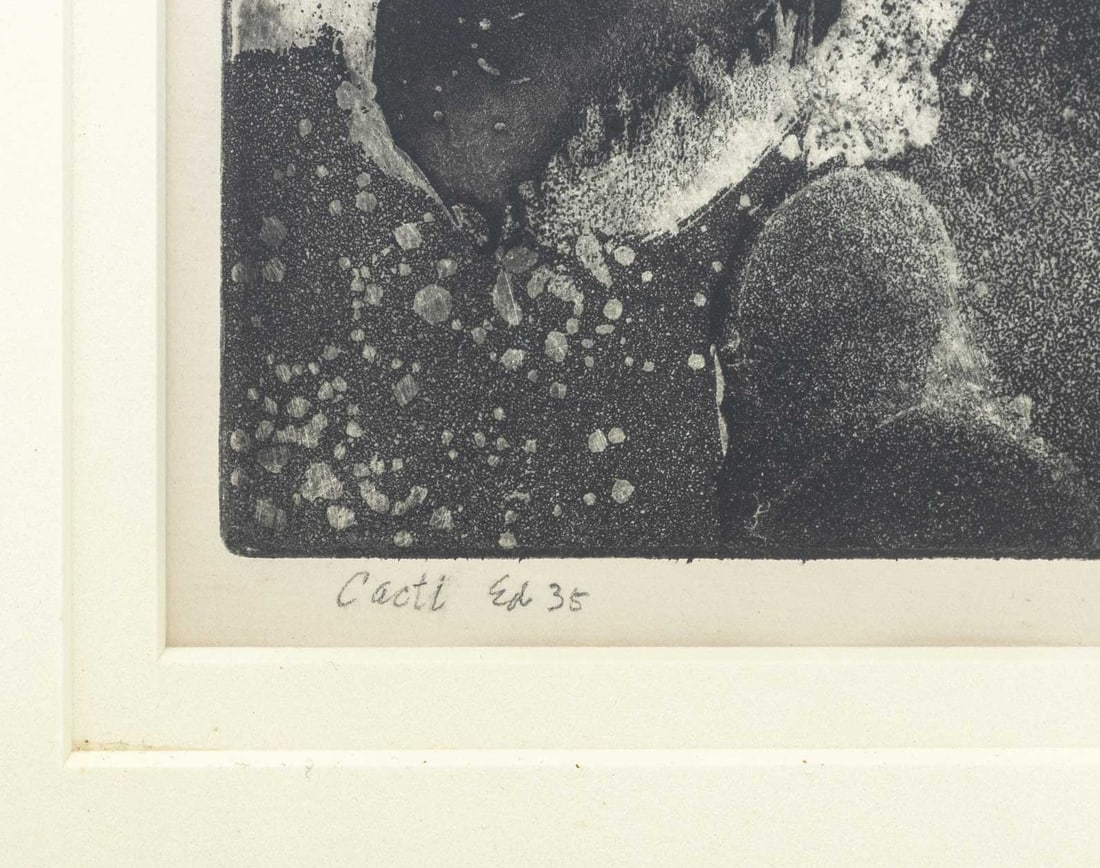 Charles Heaney "Cacti" Etching - 4