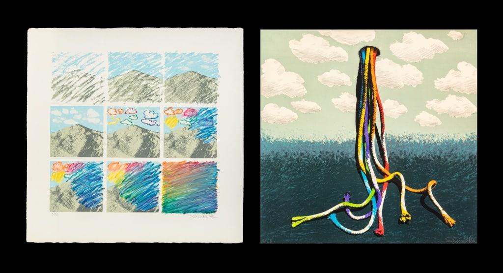 Elfi Schuselka Hand-Embellished Lithographs, 2 (1 of 14)