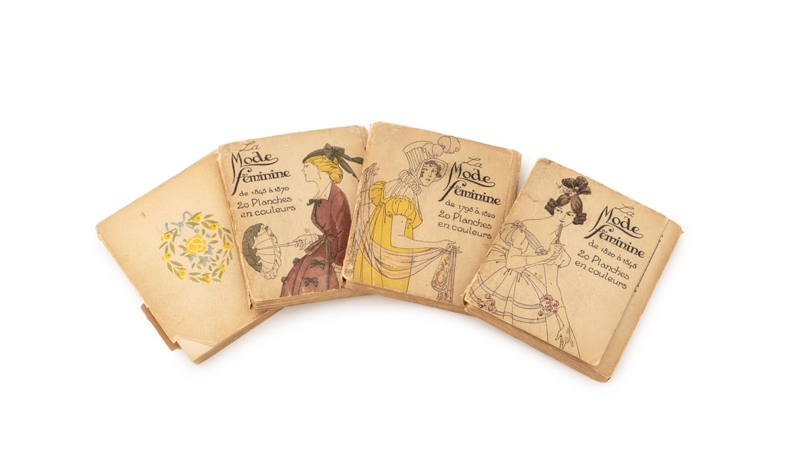 "Le Mode Feminine a 1795 a 1900", 4 Portfolios (1 of 10)