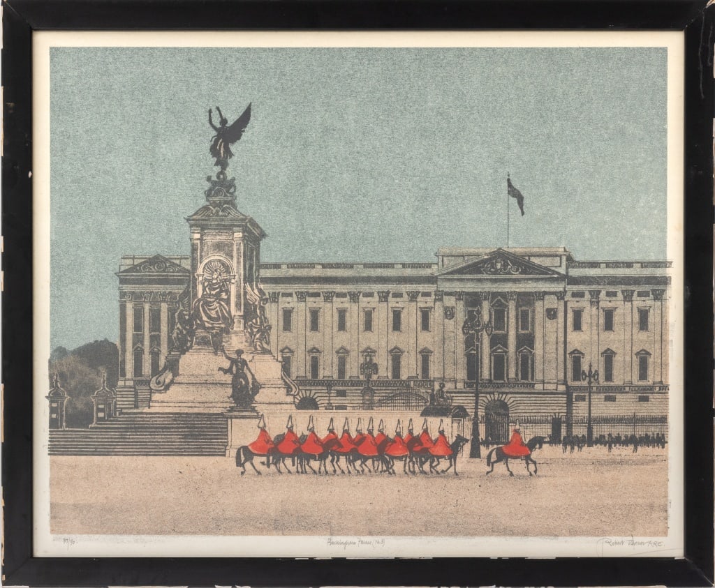 Robert Tavener "Buckingham Palace No. 3" Linocut (1 of 7)