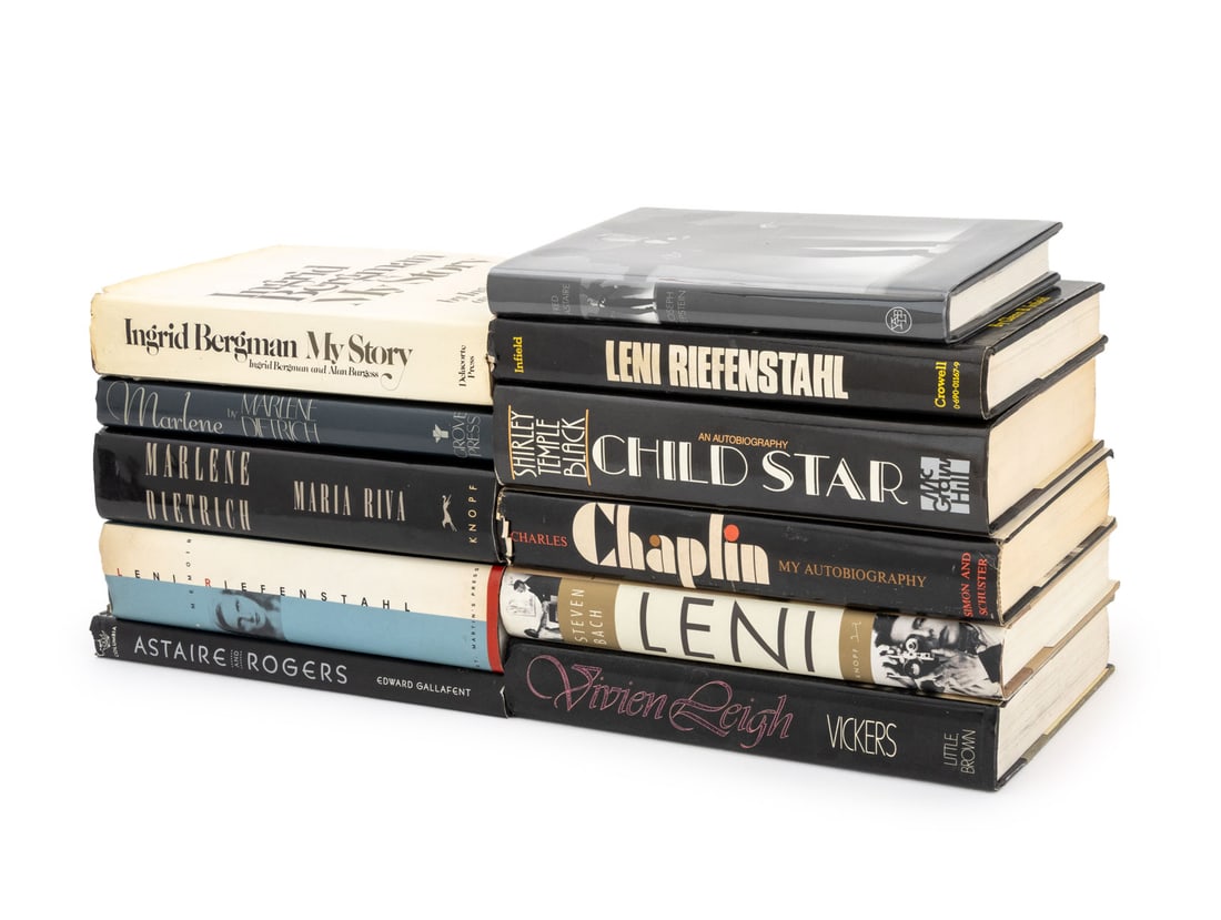 Biographies on Actors and Actresses, 11: Collection of 11 Biographies on Actors and Actresses, comprising: "Marlene Dietrich", Riva, Maria, "Leni Riefenstahl: a Memoir", "Leni Riefenstahl: the Fallen Film Goddess", Infield, Glenn B.,