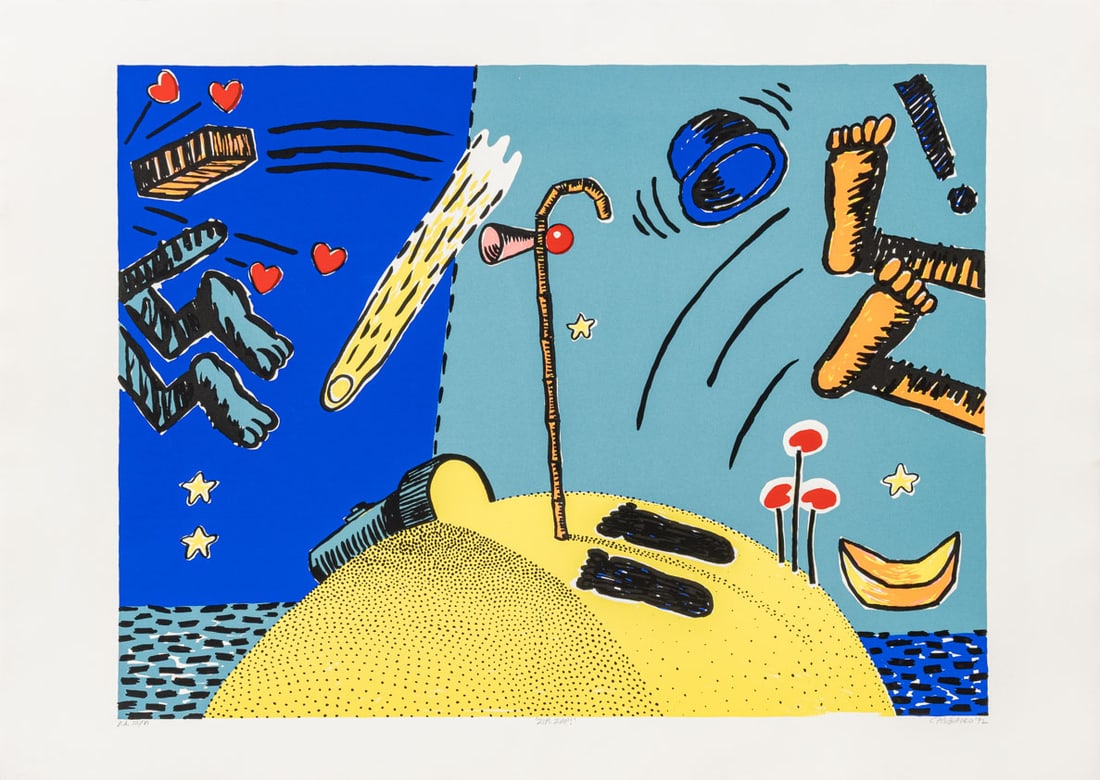 Domenick Capobianco "Zip-Zap" Lithograph, 1992 (1 of 9)
