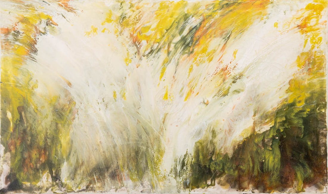 American School Abstract Composition Oil on Canvas (1 of 5)