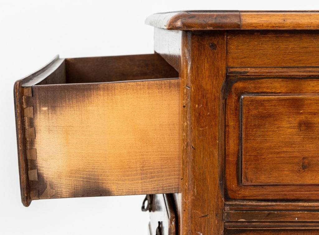 French Provincial Walnut Commode - 5