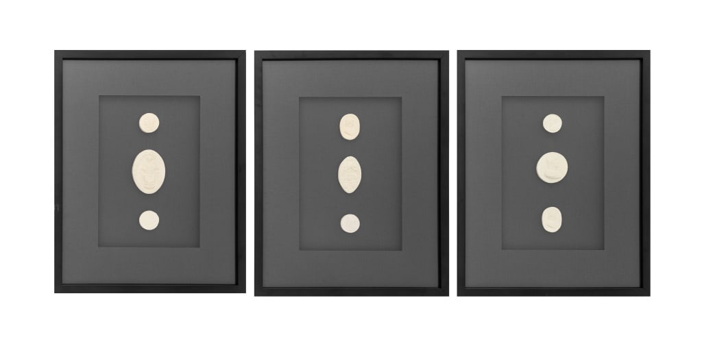 Framed European Intaglio Reproduction Sets, 3 (1 of 13)