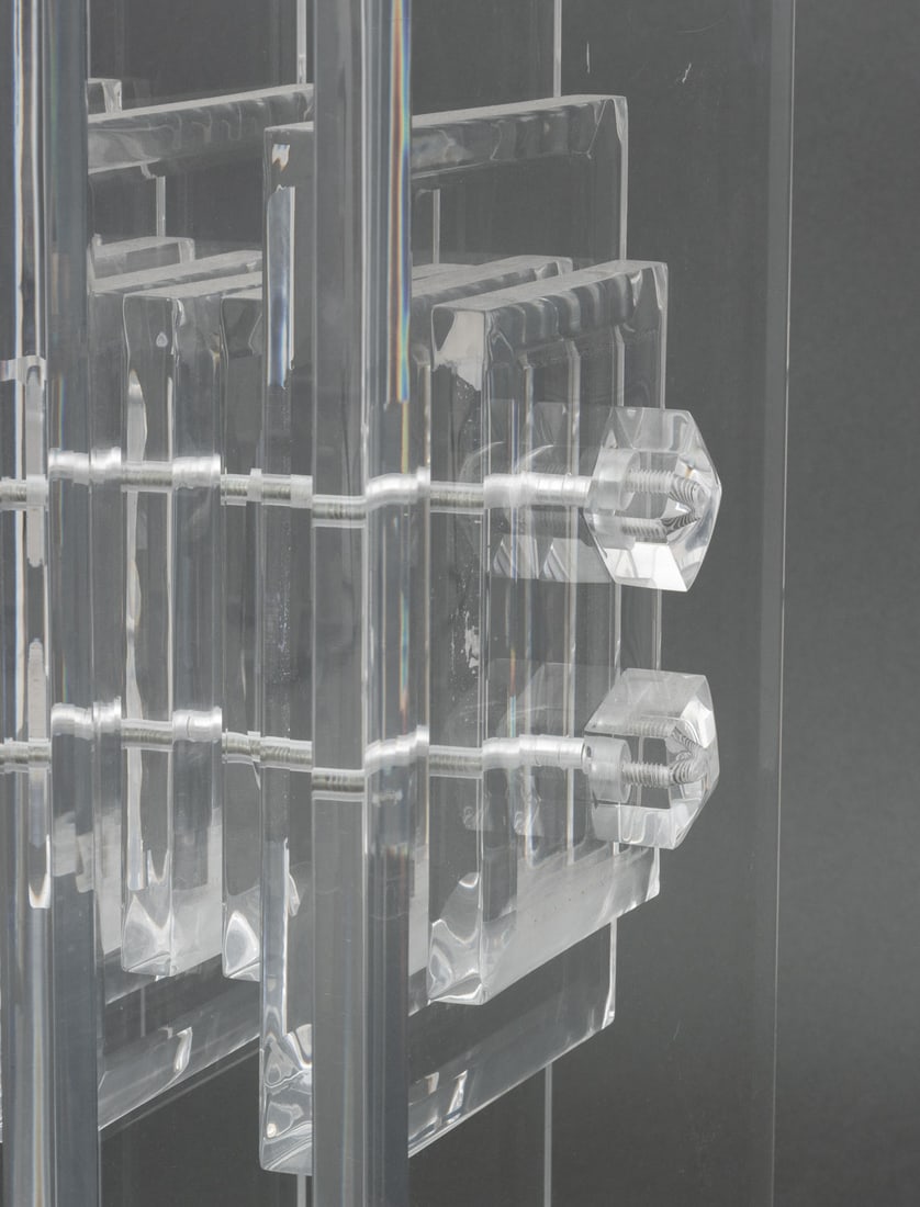 Postmodern Clear Acrylic Console Table - 4