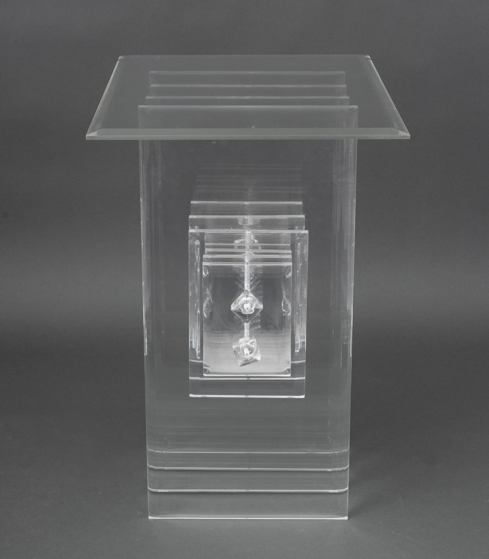 Postmodern Clear Acrylic Console Table - 8