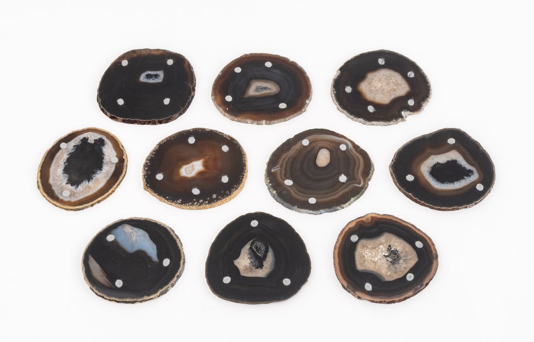 Banded Agate Coasters, 10 - 3