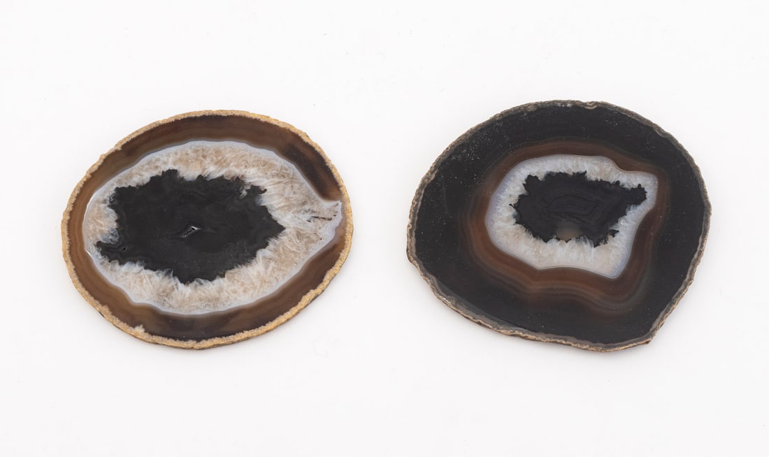 Banded Agate Coasters, 10 - 4