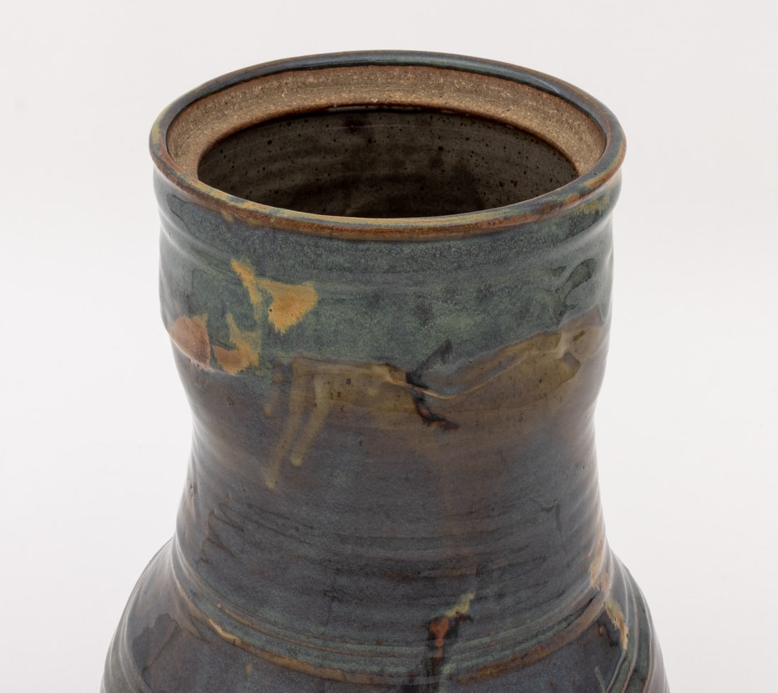 John Glick Polychrome Glazed Pottery Covered Jar - 5