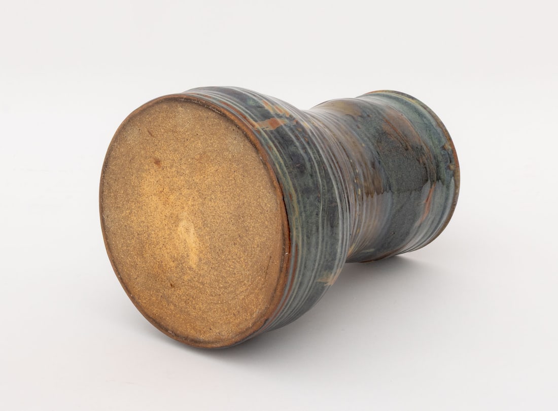 John Glick Polychrome Glazed Pottery Covered Jar - 8