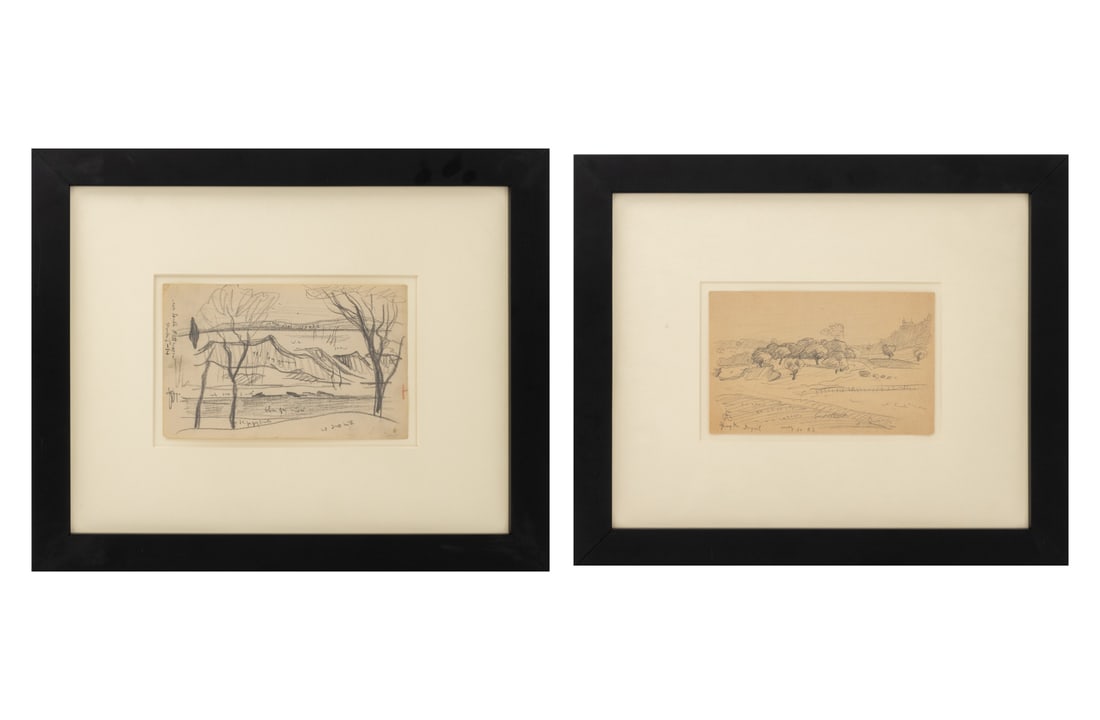 Oscar F. Bluemner Landscape Scenes Graphite, 2 (1 of 12)