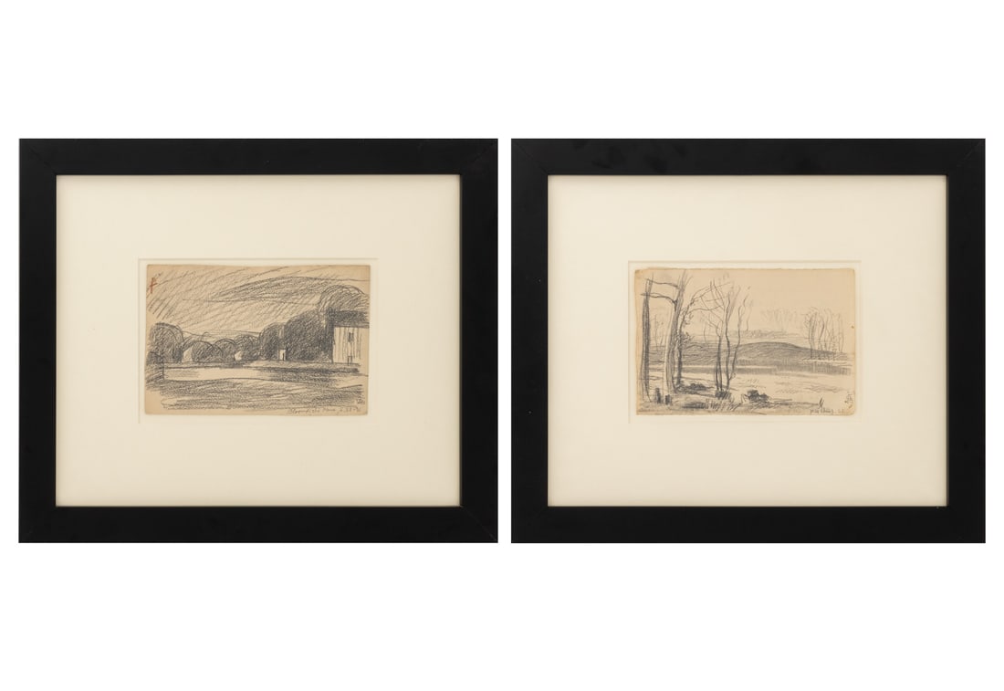 Oscar F. Bluemner Landscape Scenes Graphite, 2 (1 of 12)