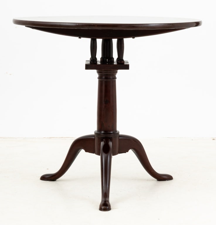 George III Style Mahogany Tripod Table - 5