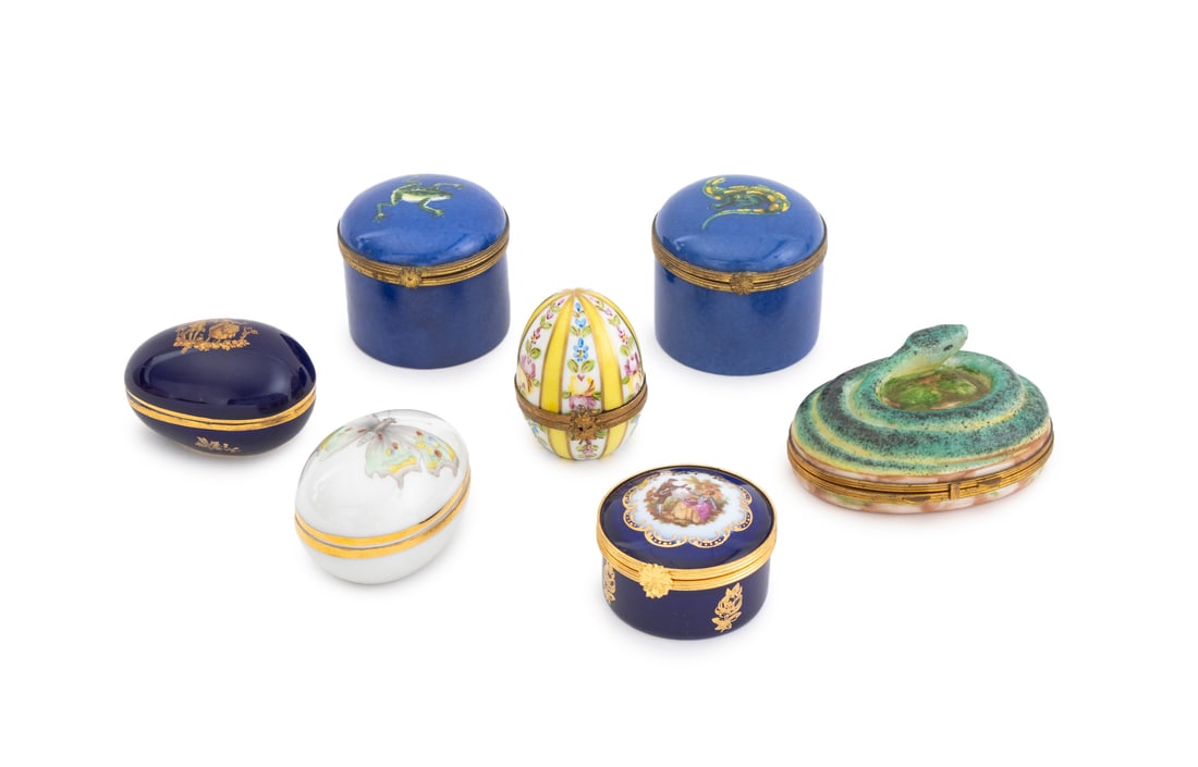 French Limoges Porcelain Trinket Box, 7 (1 of 12)