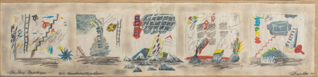 Elfi Schuselka "NYU Broadway Windows" Mixed Media (1 of 7)