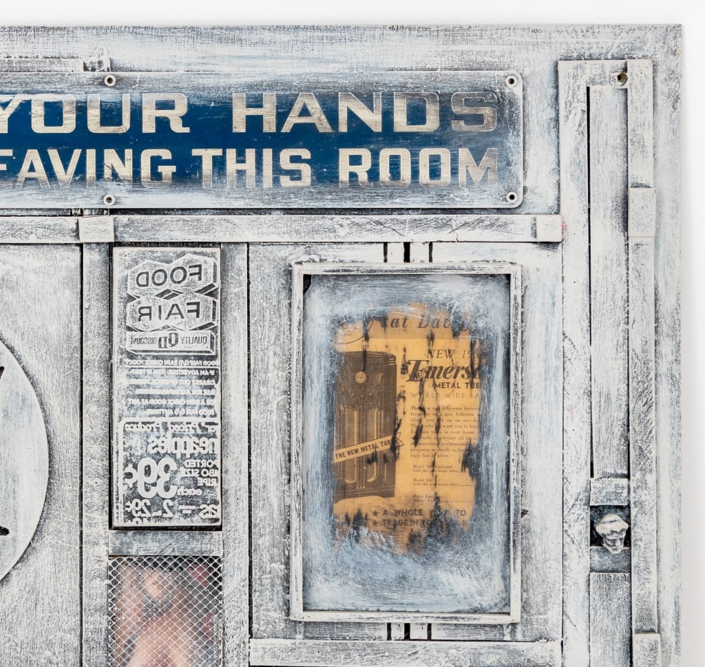 Bill Clark Found Object Assemblage on Board - 4