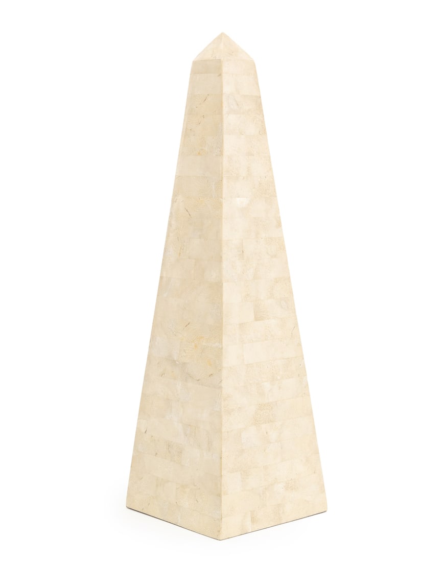 Maitland Smith Style Tessellated Stone Obelisk (1 of 5)