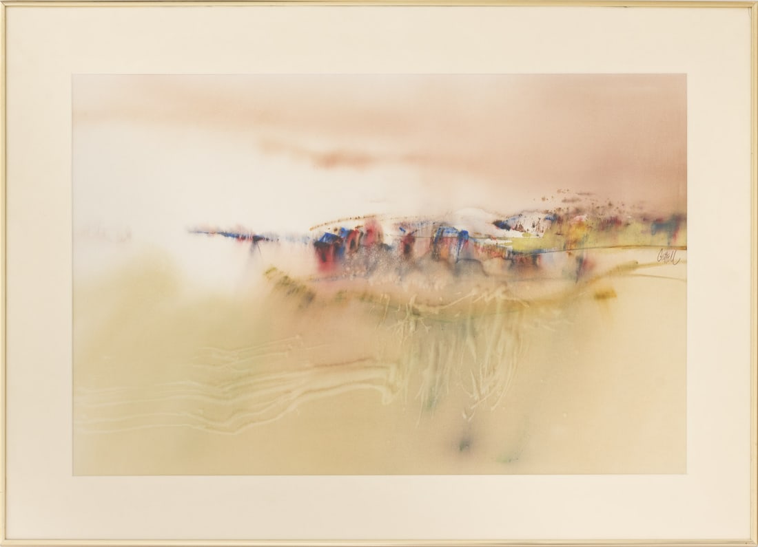 Ray Cattell "A Park of Mornings" Watercolor, 1976 (1 of 6)