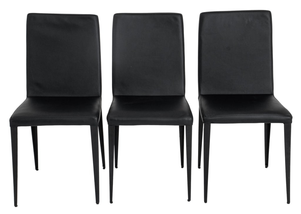 Italian Modern Style Black Dining Chairs, 3 (1 of 6)