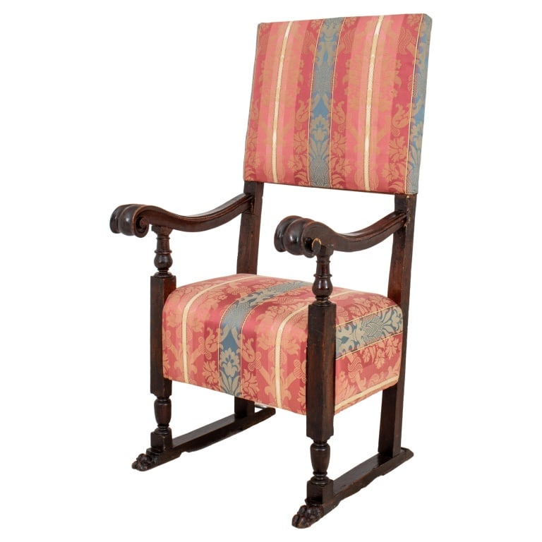 Italian Baroque Style Armchair, 19th C. (1 of 7)