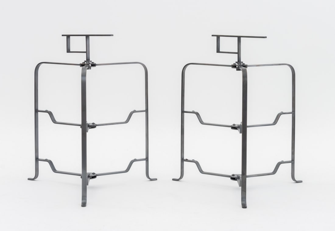 Ogata Two-Tier Folding Tray Stands, Pair - 5