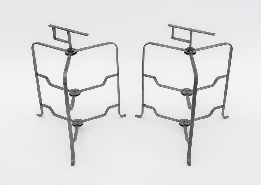 Ogata Two-Tier Folding Tray Stands, Pair - 7