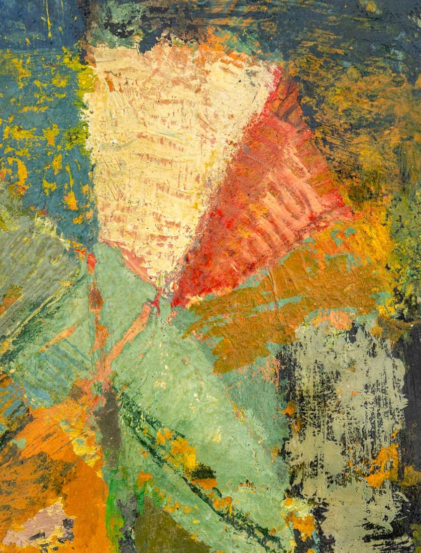 Signed Geometric Composition Mixed Media - 3