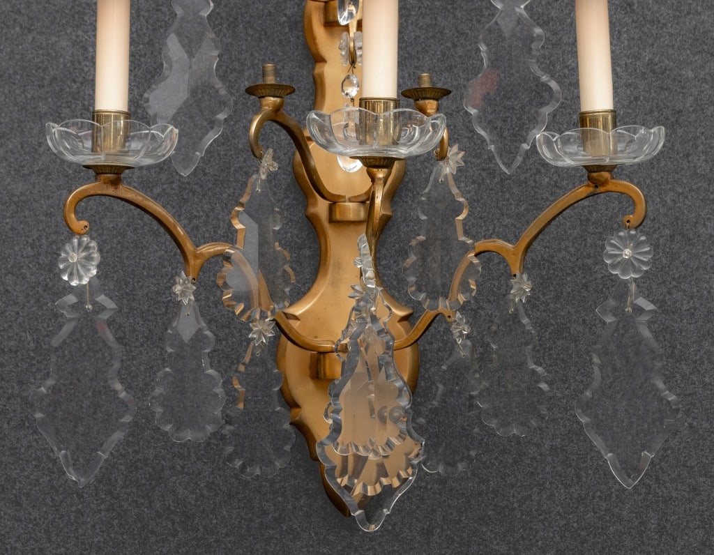 Regency Style Brass Five-Light Wall Sconce - 2
