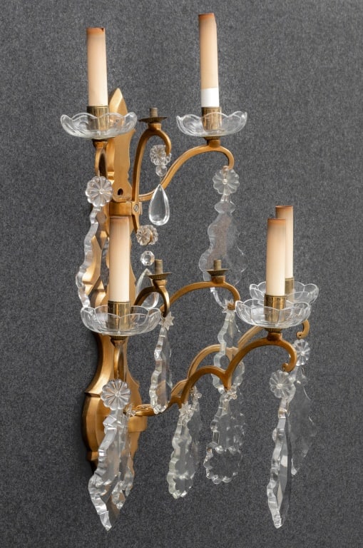 Regency Style Brass Five-Light Wall Sconce - 6
