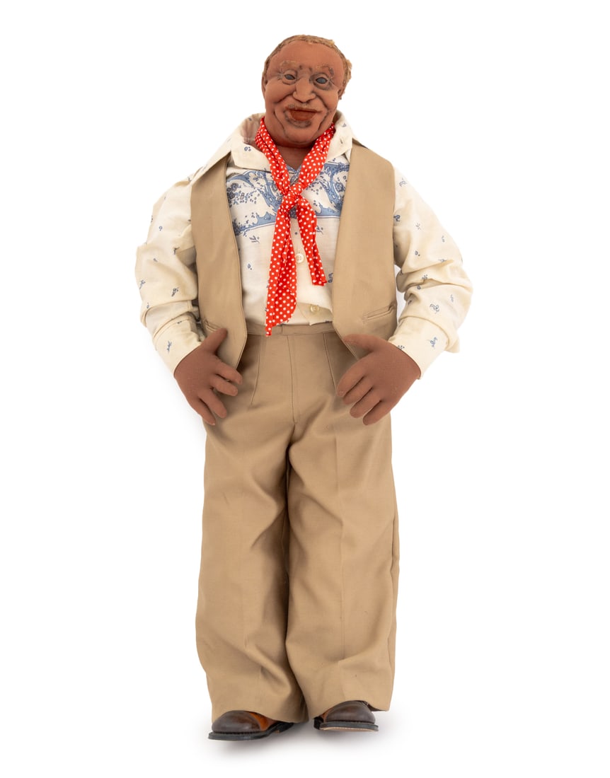 Folk Art "Meigs" Hand-Sewn Doll (1 of 7)